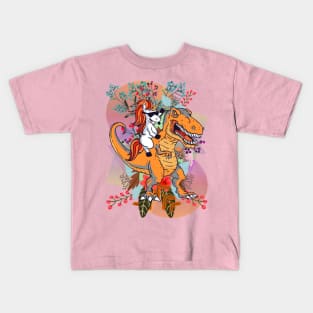 Dino and Uni Walk Kids T-Shirt